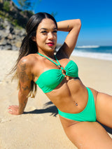 Conjunto Top Maya + Calcinha Fio Duplo Verde Bandeira