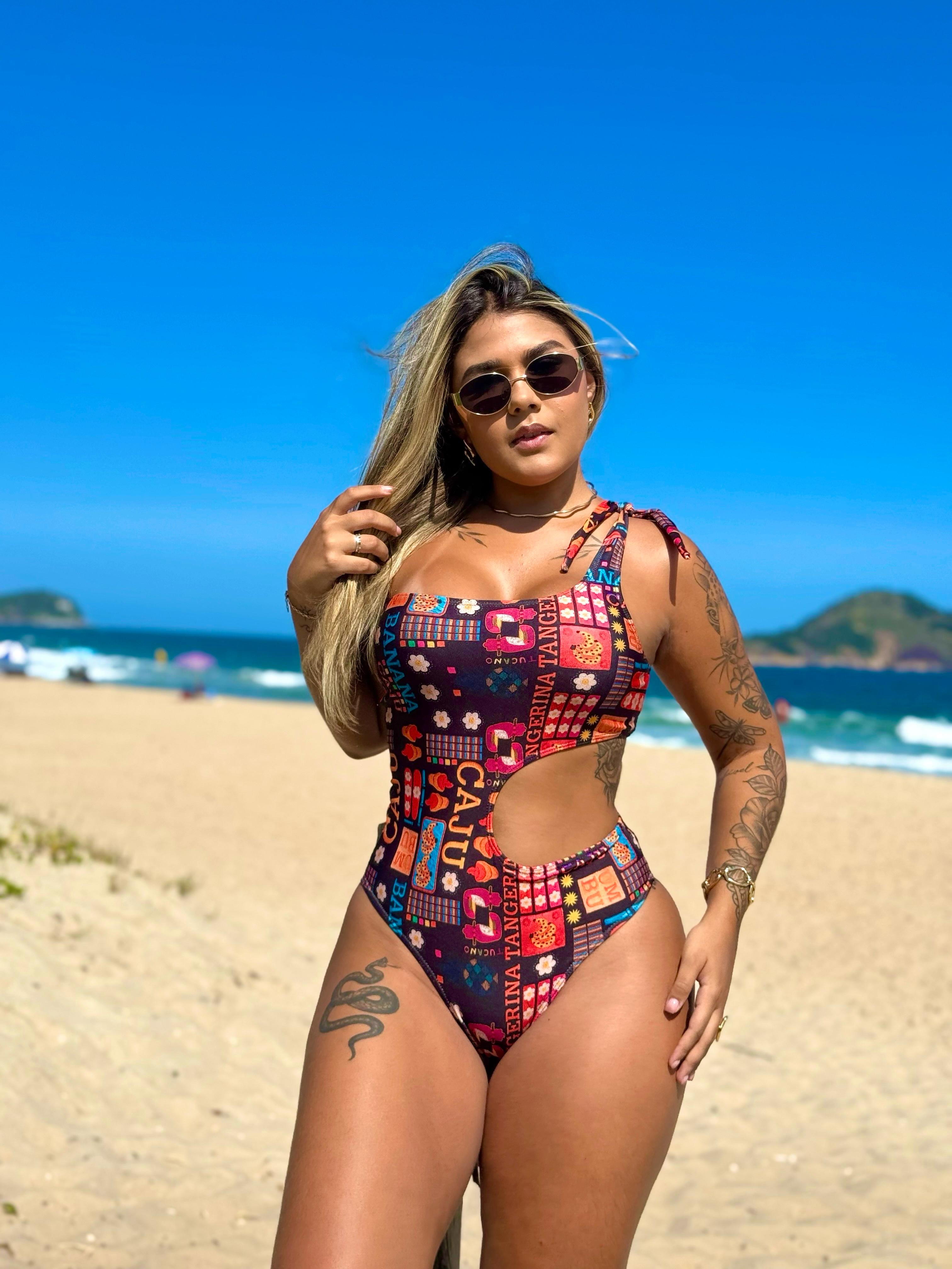 Maiô Ombro Sunset Black