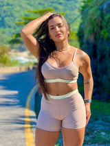 Conjunto Top Francis + Short Dual Color Nude