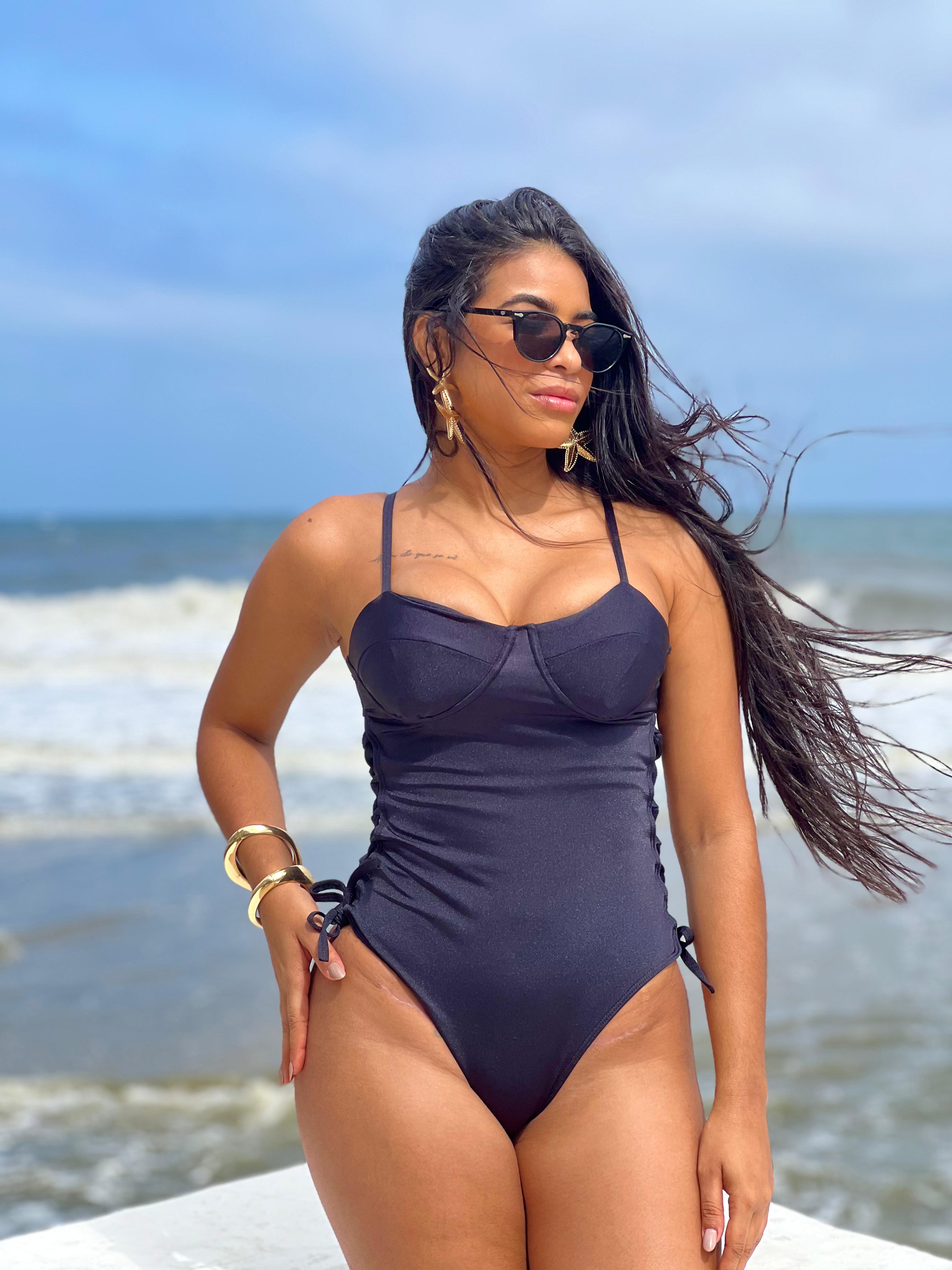 Maiô Meia Taça Black