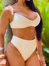 Conjunto Atenas Top Meia Taça + Calcinha Hot Pant