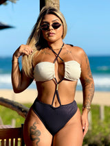 Maiô Grazi Dual Color Black