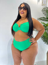 Calcinha Hot Pant Cavada Verde Bandeira