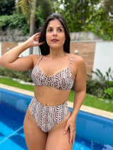 Conjunto Top Meia Taça + Calcinha Hot Berenice Olodum