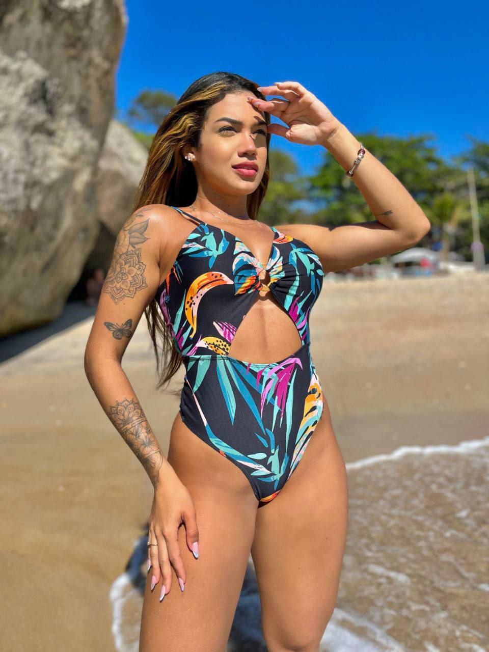 Maiô Eva Banana Black