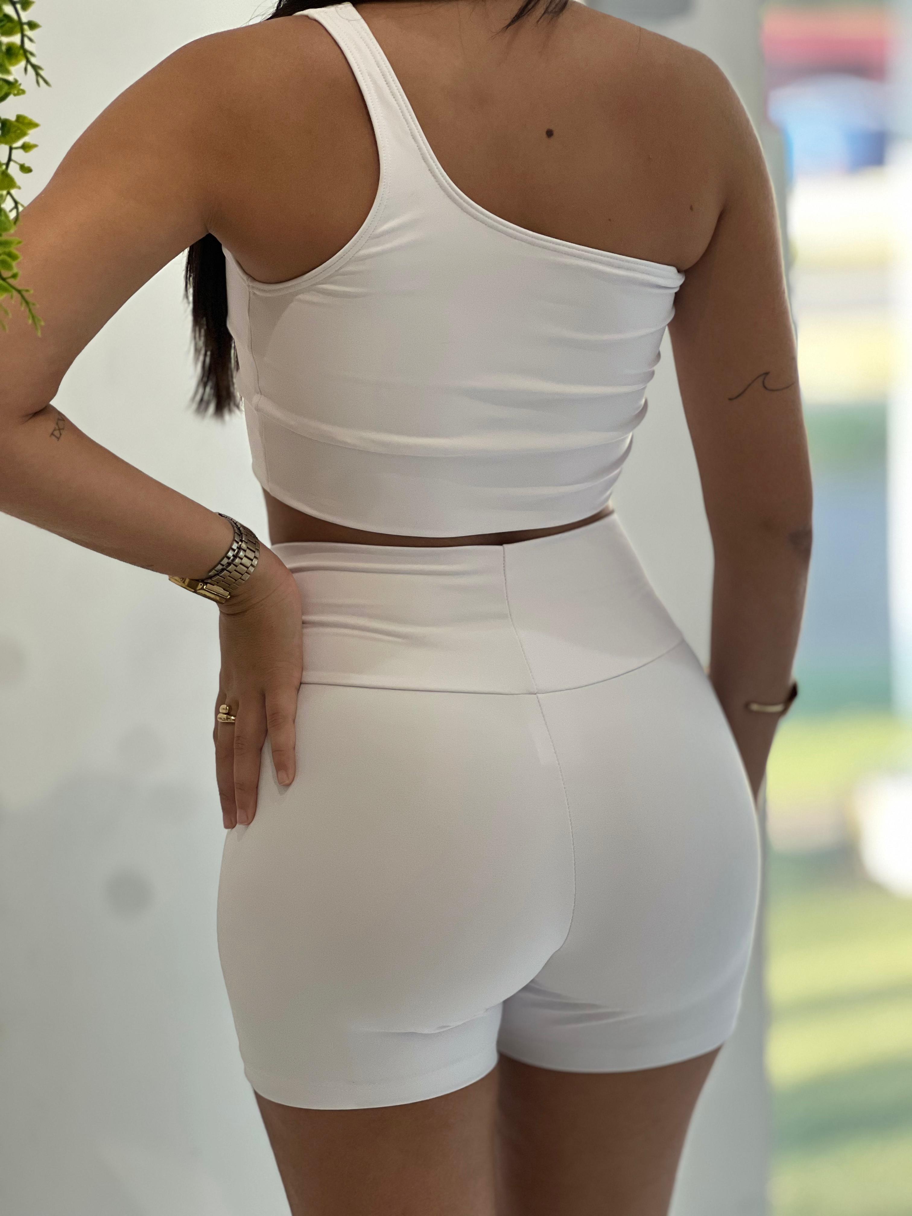 Conjunto Short White + Top Lua