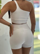 Conjunto Short White + Top Lua