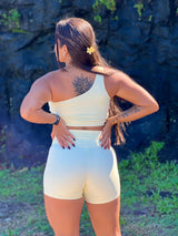 Conjunto Top Lua + Short Vanilla Cream