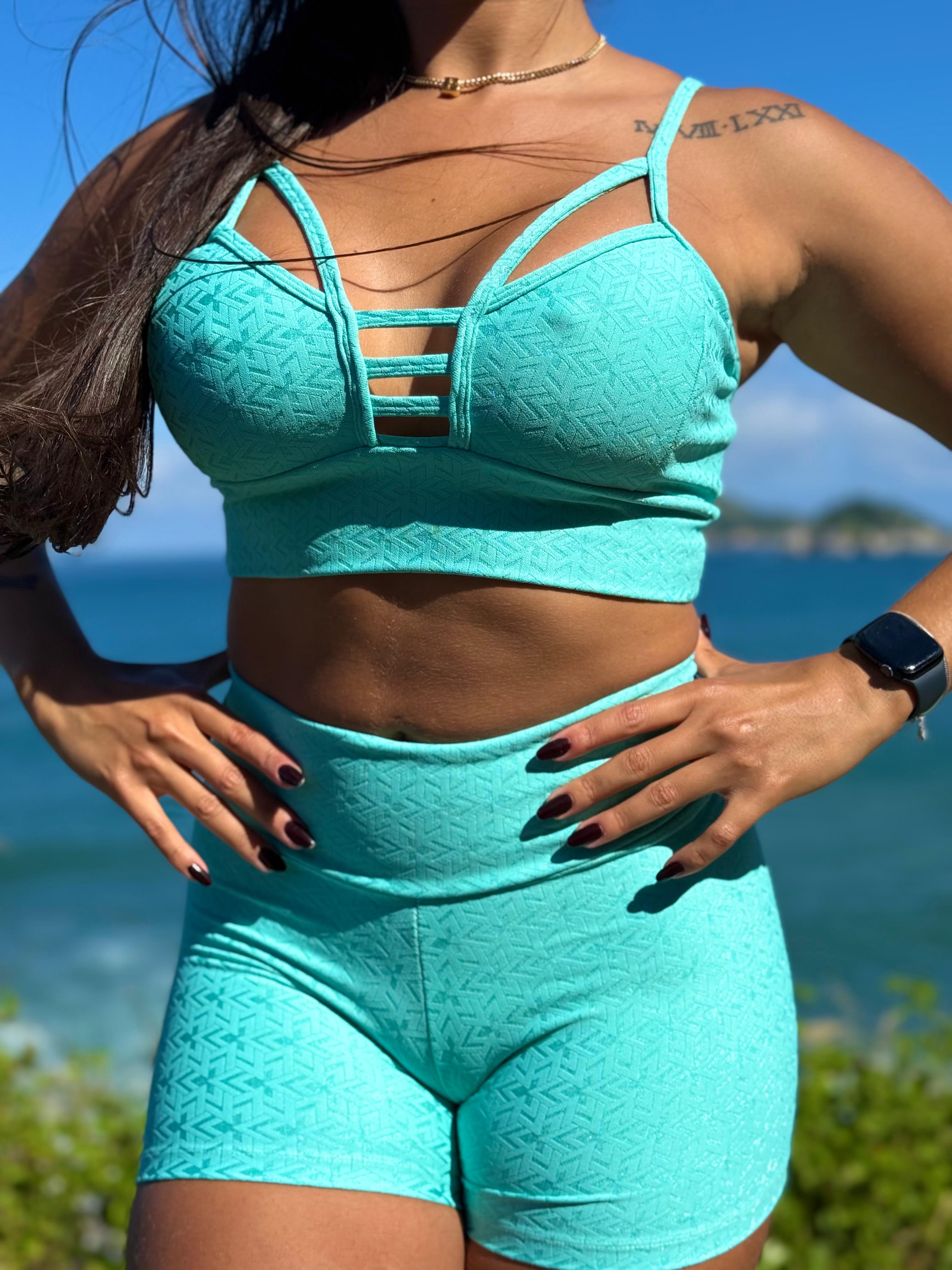 Conjunto Top Tiras + Short Fit