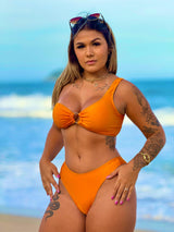 Conjunto Top Maia + Calcinha Fio Duplo Por do Sol