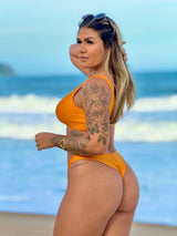 Conjunto Top Maia + Calcinha Fio Duplo Por do Sol