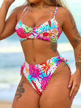 Conjunto Top Meia Taça + Calcinha Hot Lacinho Aloha