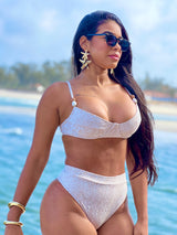 Conjunto Elegance Top Meia Taça + Calcinha Hot Pant