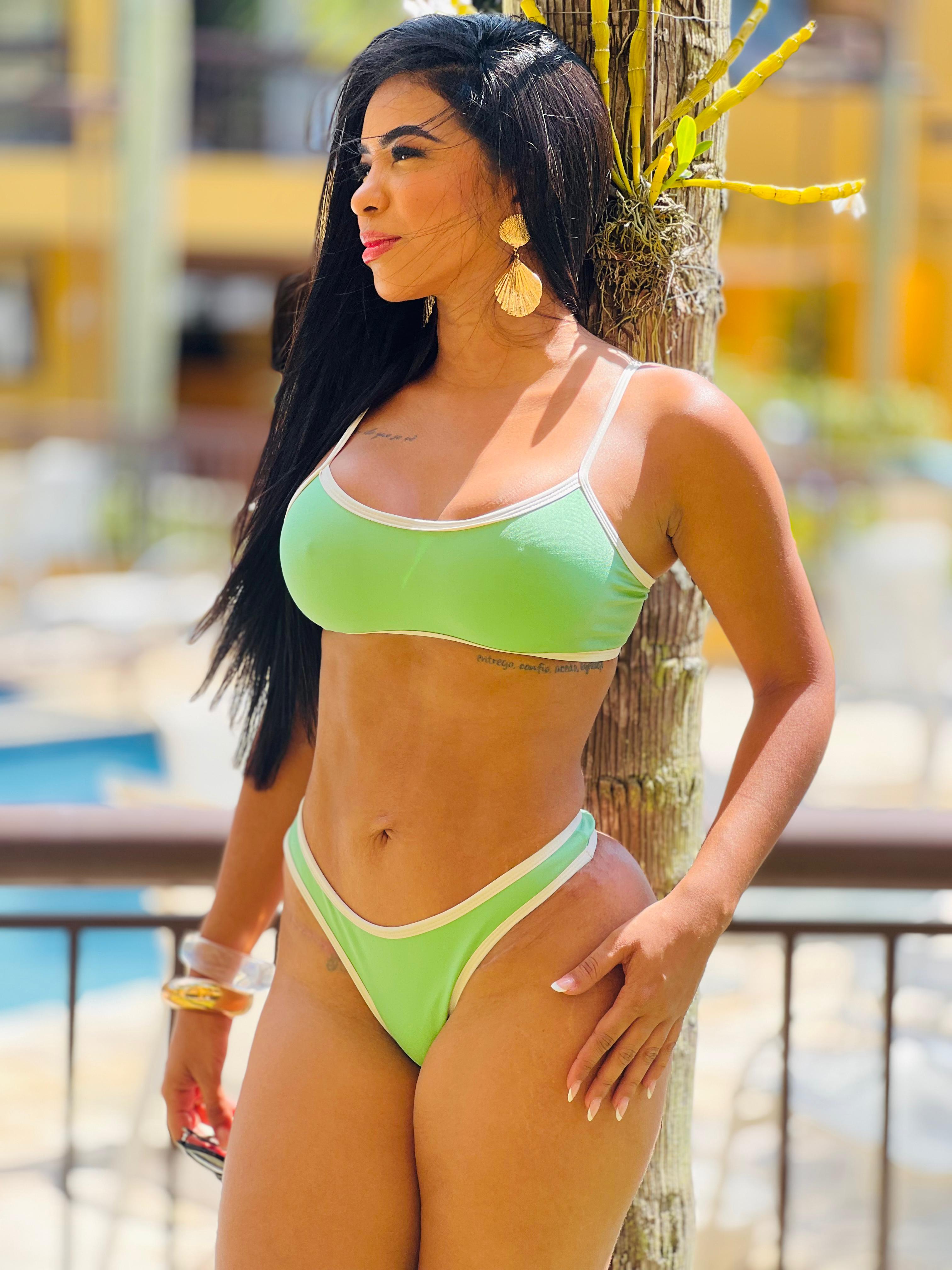 Conjunto Dual Color Top Sofia + Calcinha Asa Delta