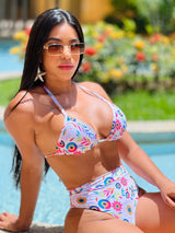 Conjunto Top Cortininha + Calcinha Hot Pant