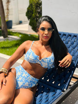 Conjunto Top Meia Taça Monique + Calcinha Hot Pant