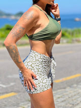 Conjunto Top Cleo + Short Onça