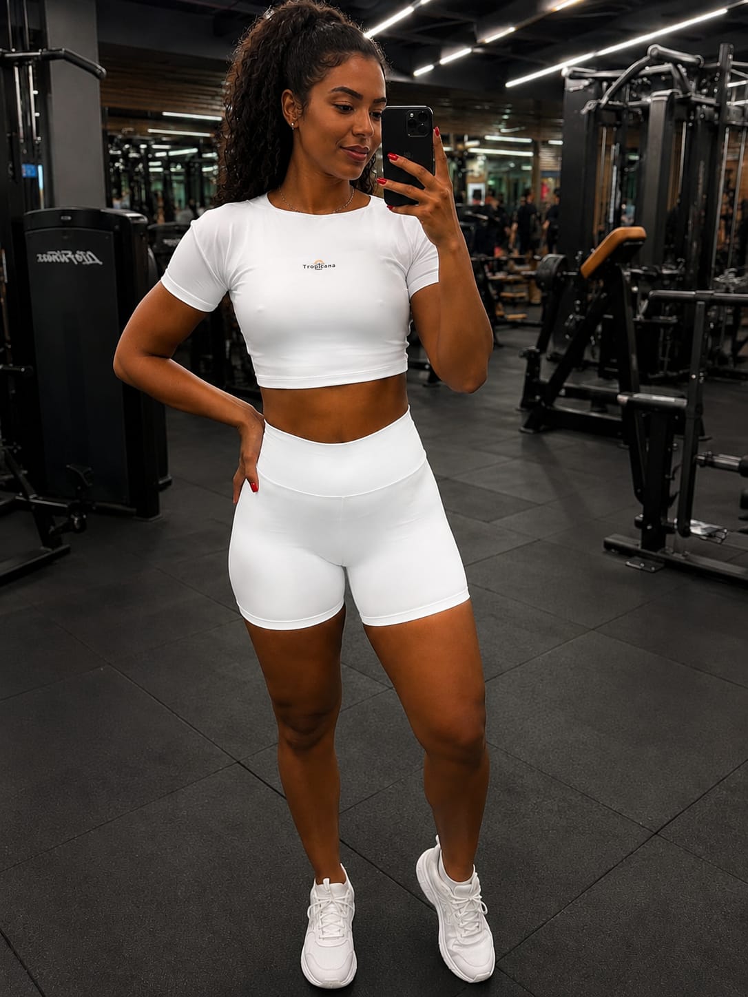 Conjunto Top Ayla + Short Branco