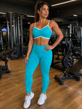 Conjunto Top Francis + Calça Verde Petróleo