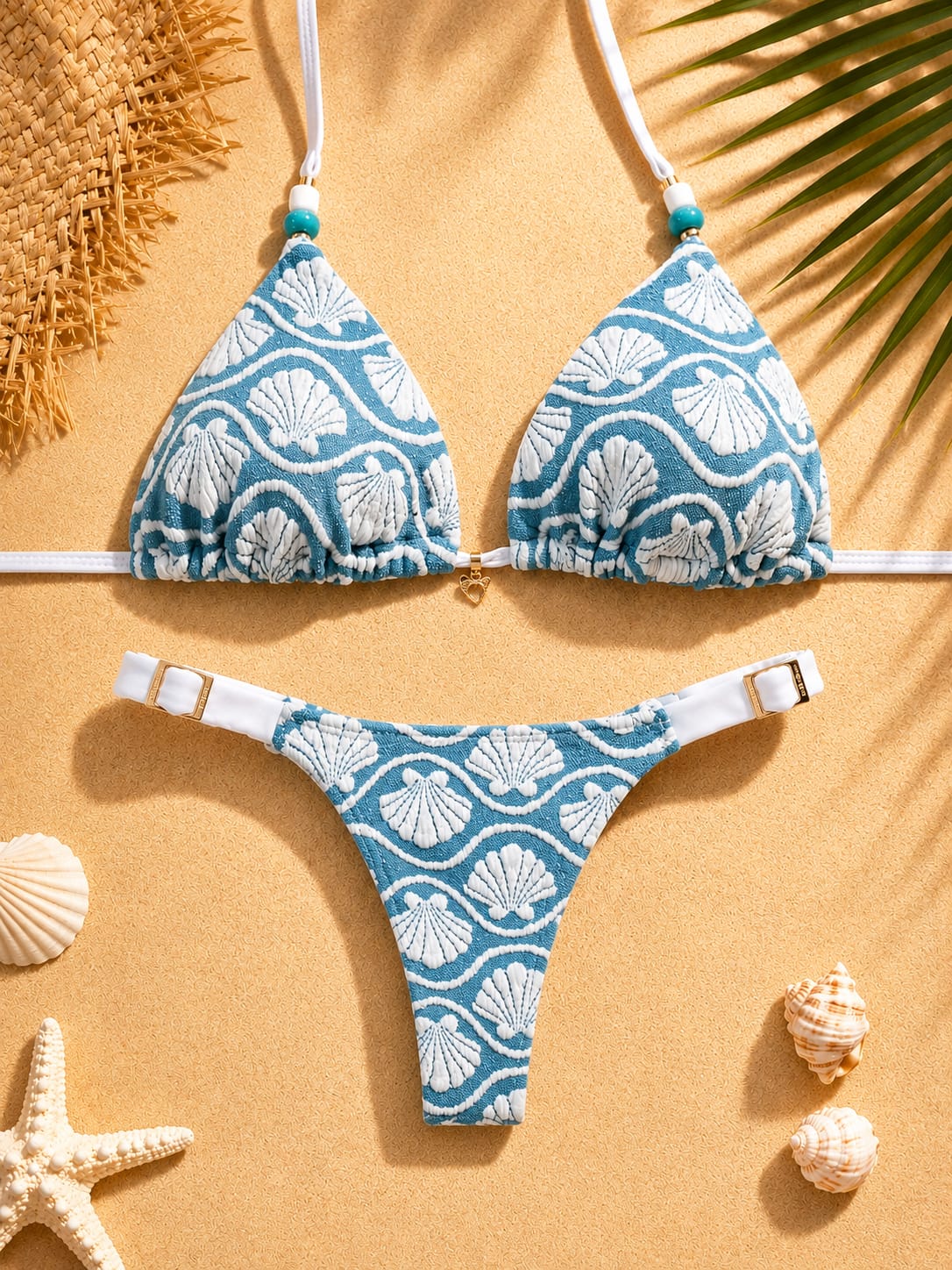Conjunto Top Cortininha + Calcinha De Fita