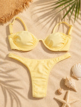 Conjunto Top Meia Taça Sereia + Asa delta Fina