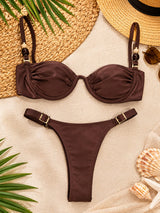 Conjunto Top Meia Taça Sereia + Calcinha de Fita