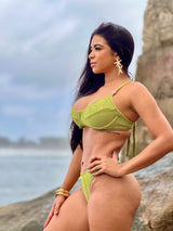 Conjunto Tropical Top Meia Taça + Calcinha Asa Delta