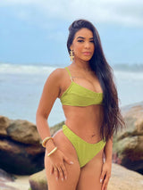 Conjunto Tropical Top Meia Taça + Calcinha Asa Delta